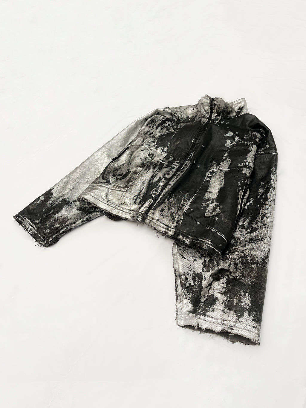 METALIC SILVER JACKET