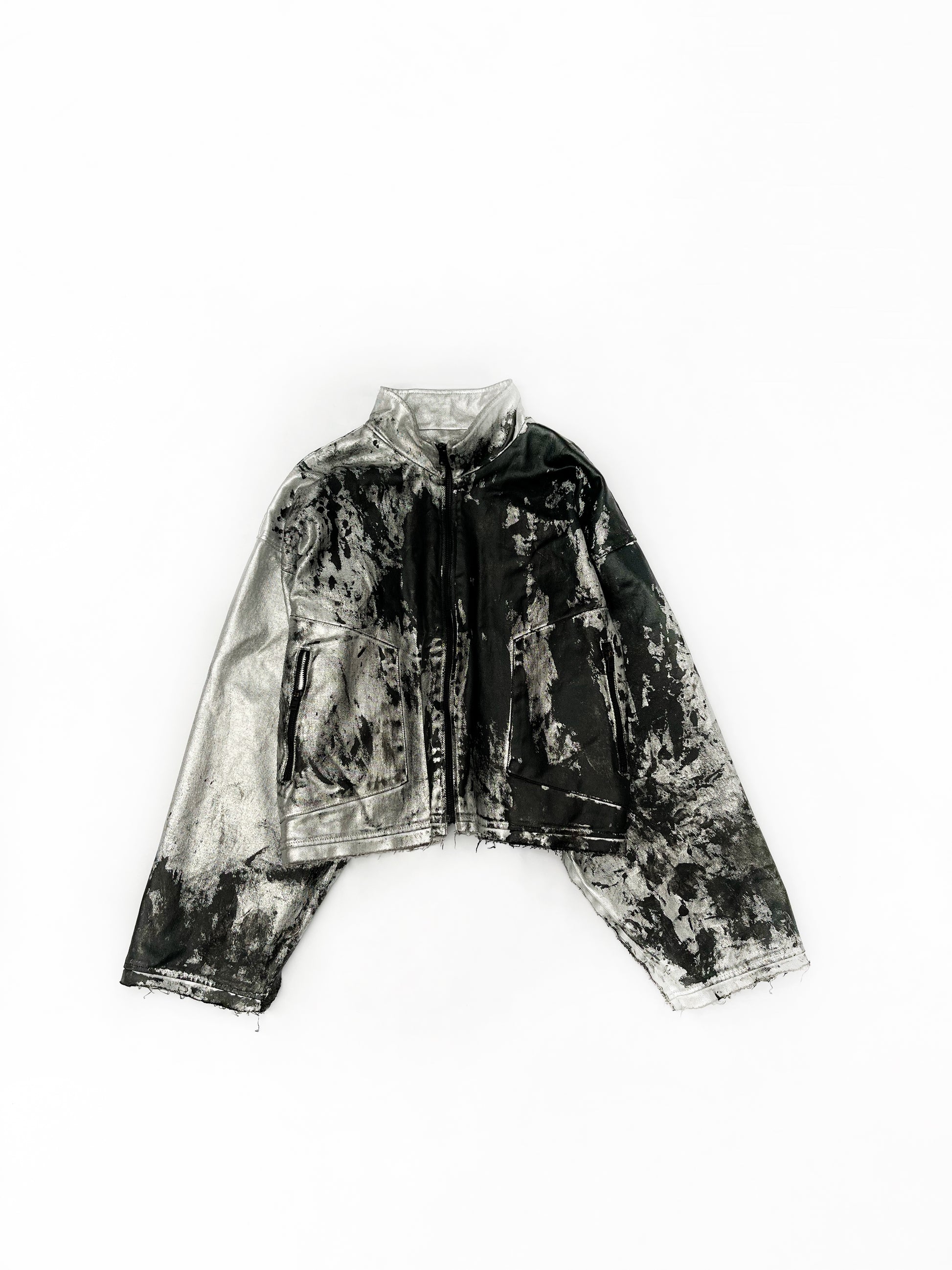 METALIC SILVER JACKET
