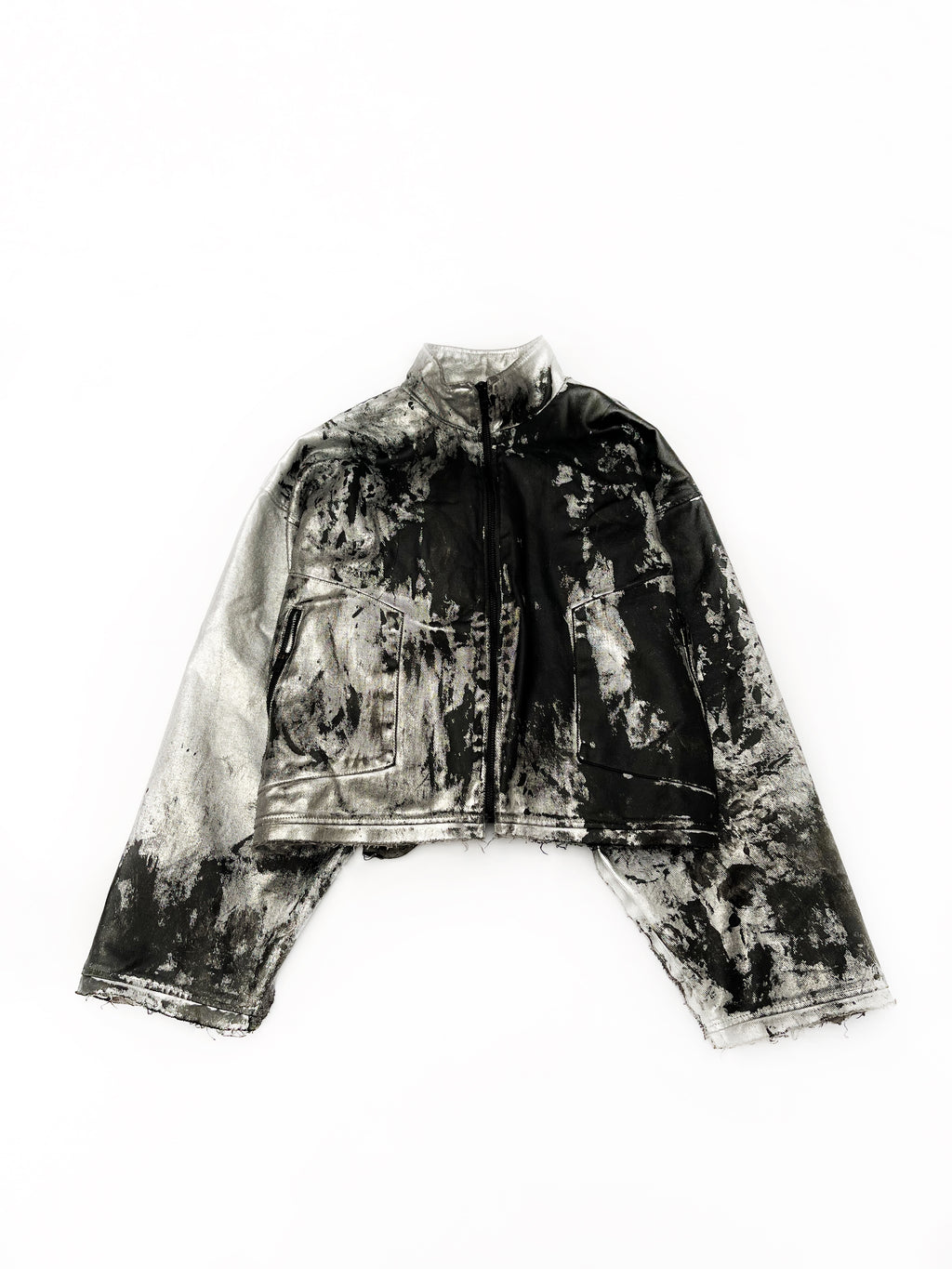 METALIC SILVER JACKET