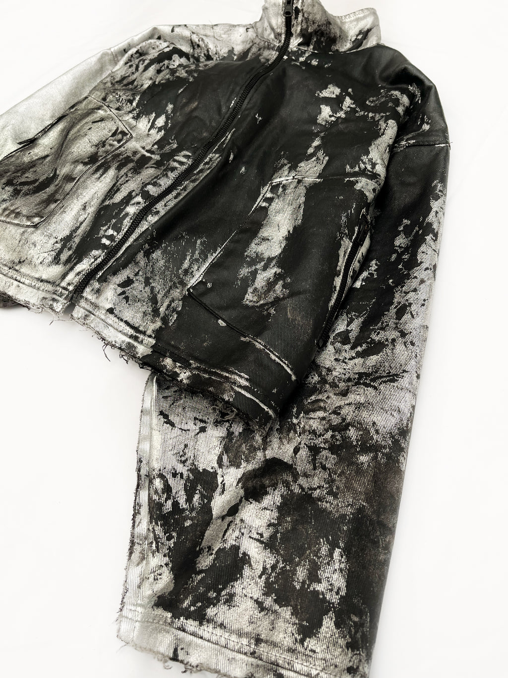 METALIC SILVER JACKET