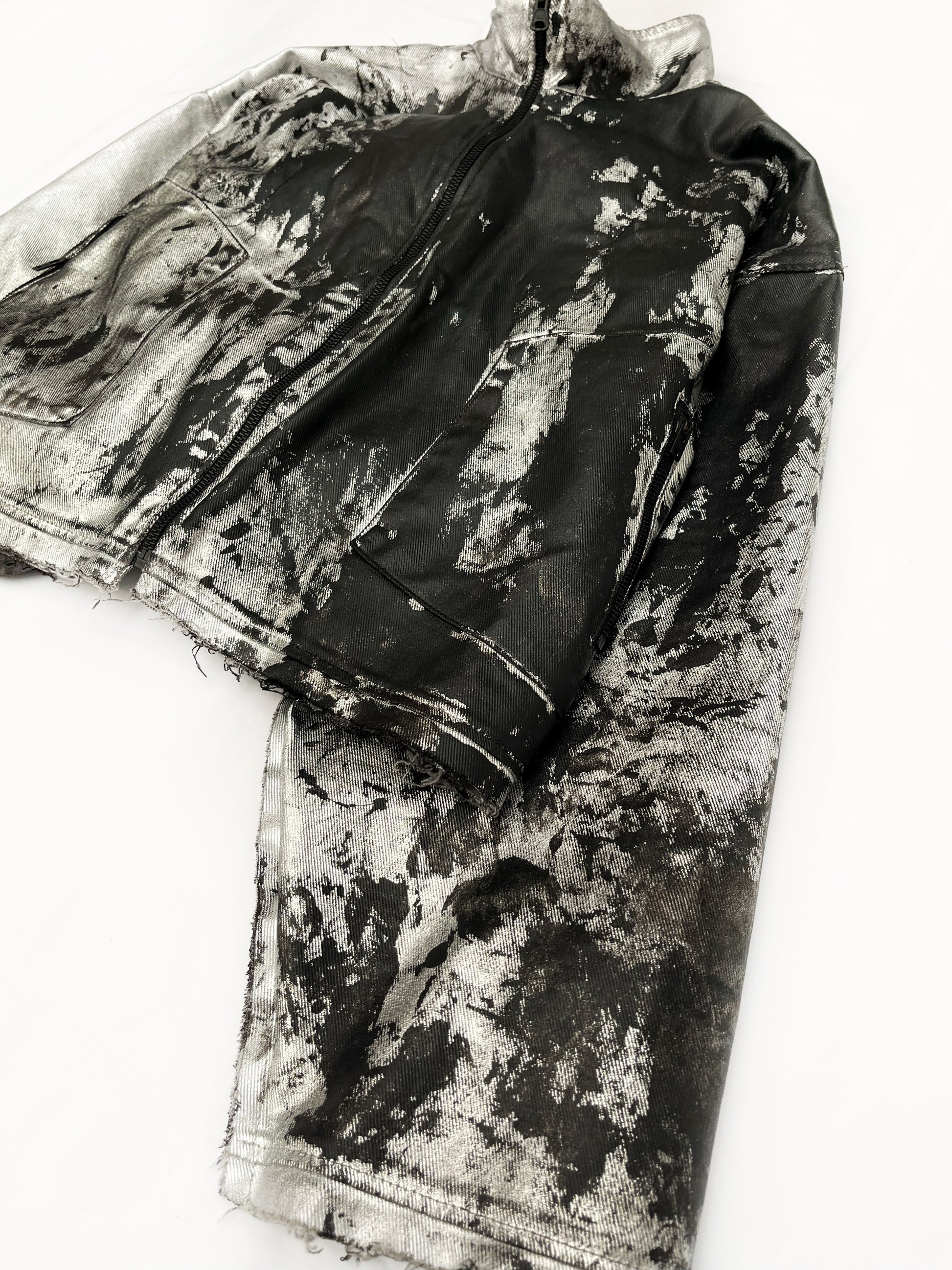 METALIC SILVER JACKET